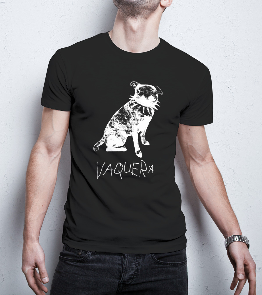 Vaquera Punk Dog Cowboy Hat Bandana Bold Attitude T-Shirt