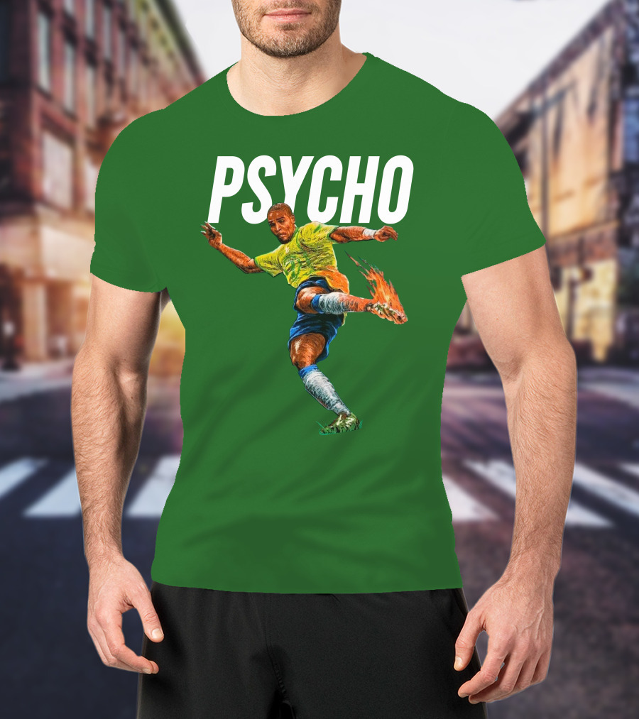 Adriano Psycho Soccer Kick With Flaming Shoe T-Shirt