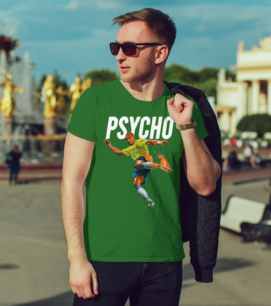 Adriano Psycho Soccer Kick With Flaming Shoe T-Shirt