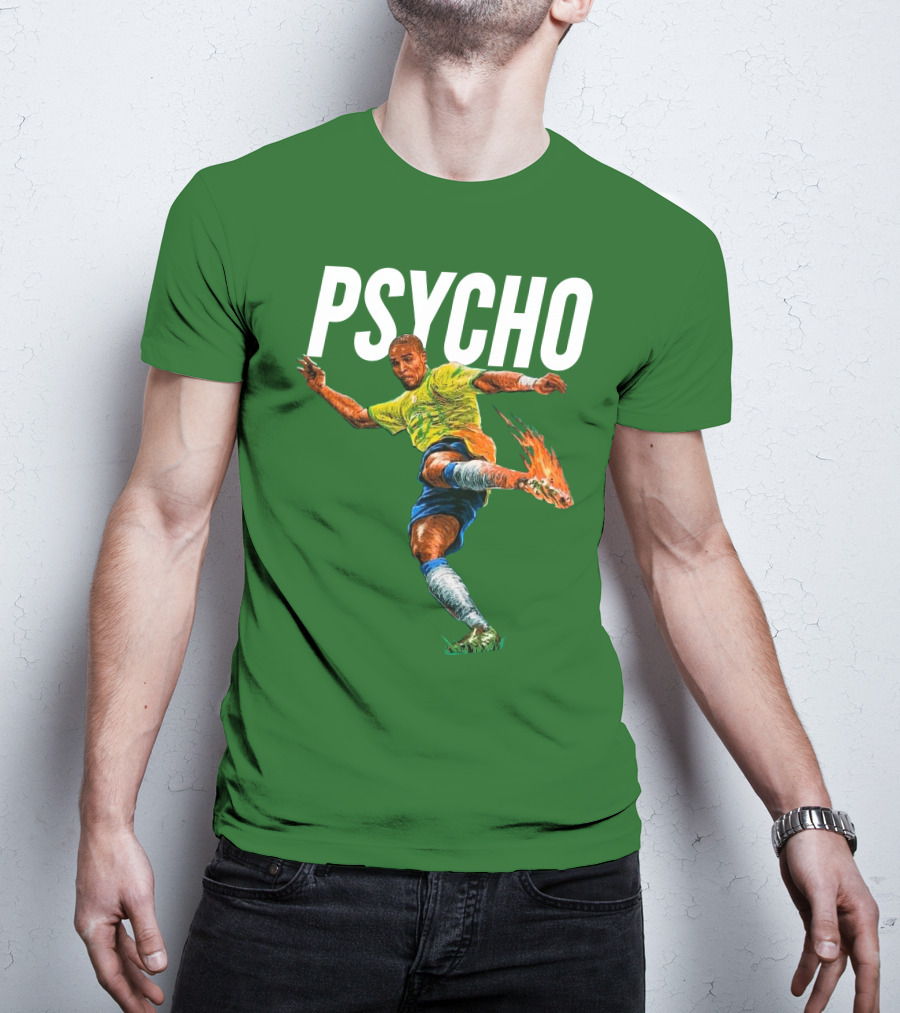 Adriano Psycho Soccer Kick With Flaming Shoe T-Shirt