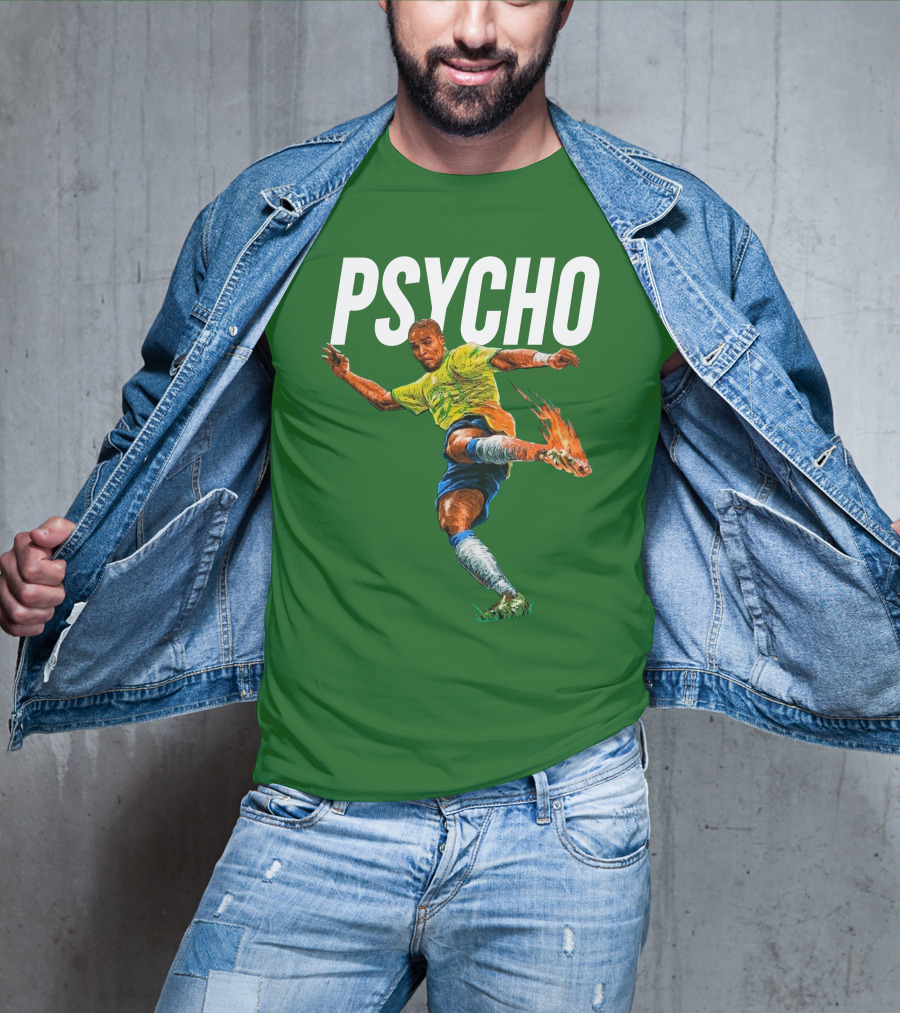 Adriano Psycho Soccer Kick With Flaming Shoe T-Shirt