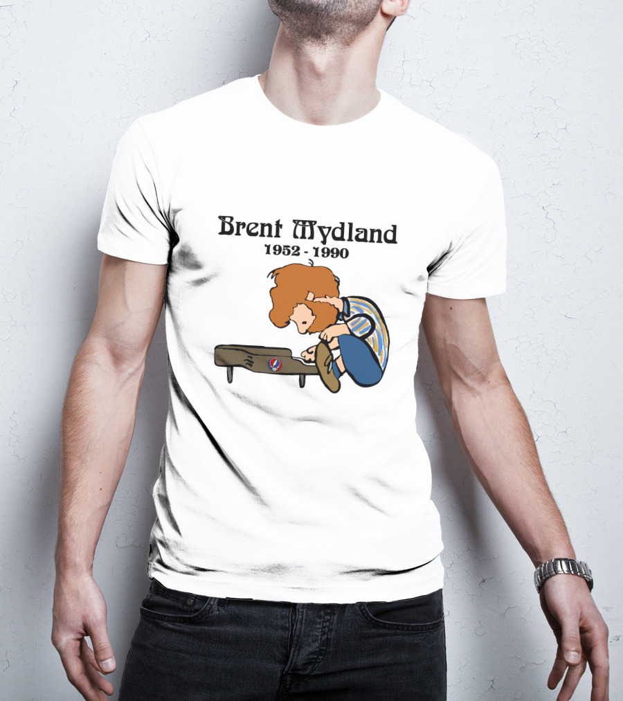 Peanuts X Grateful Dead Brent Mydland 1952 1990 T-Shirt