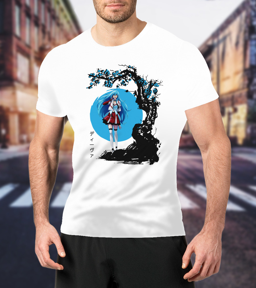Vivy Fluorite Eye’s Song Blue Moon Anime Diva Character Sakura Tree T-Shirt