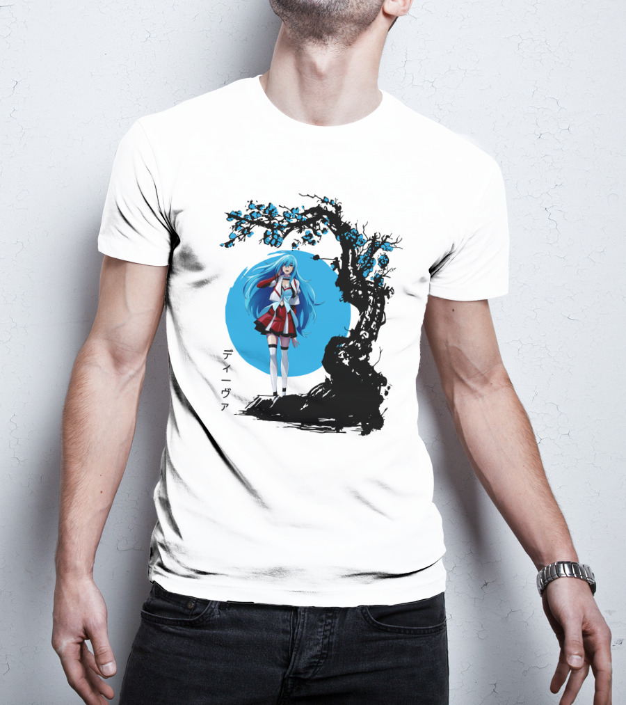 Vivy Fluorite Eye’s Song Blue Moon Anime Diva Character Sakura Tree T-Shirt