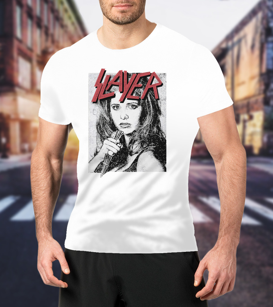 Buffy Slayer Vampire Cross T-Shirt
