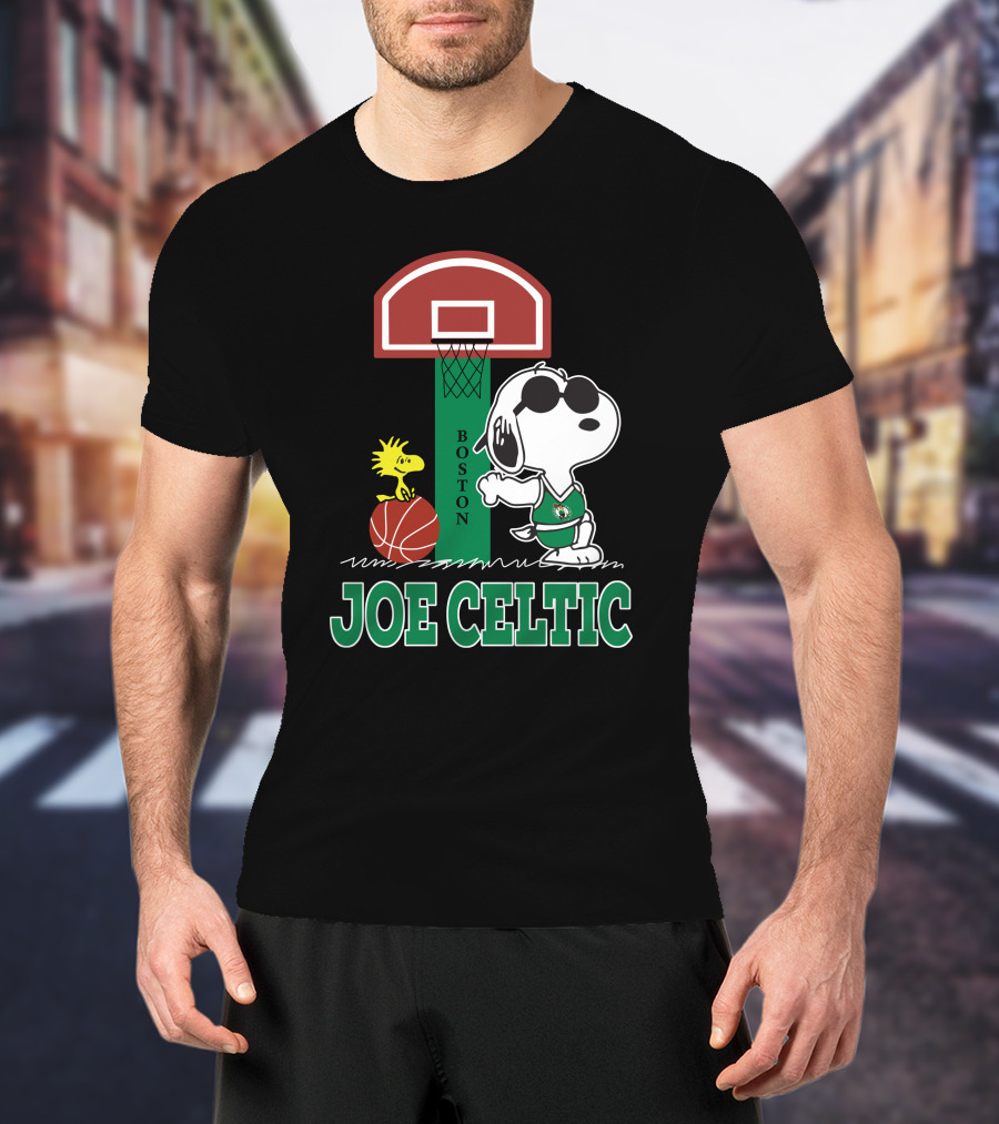 Snoopy Joe Celtic Boston Basketball Fan T-Shirt