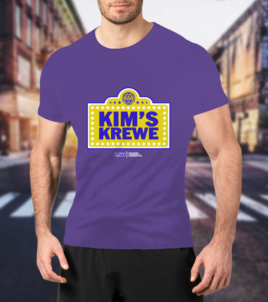 LSU Tigers Women's Basketball Kim's Krewe Featuring Iconic Tiger T-Shirt