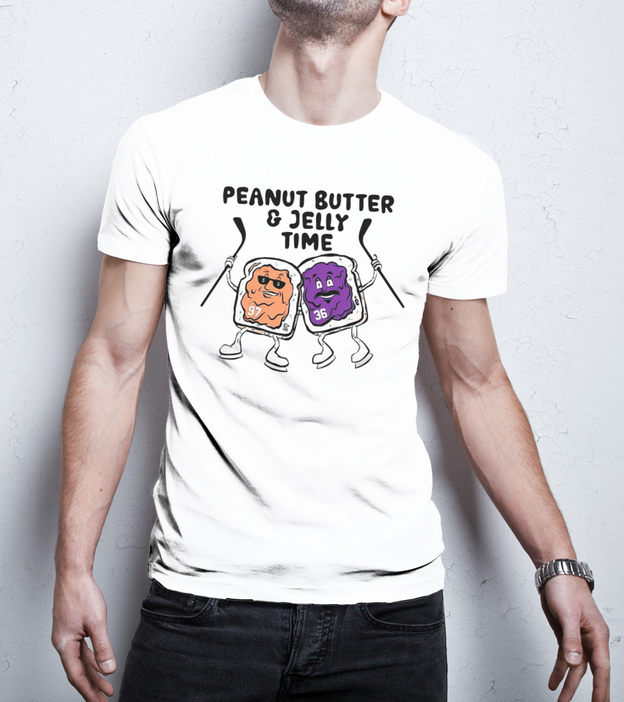Minnesota Wild Peanut Butter And Jelly Time Hockey Duo 97 36 T-Shirt