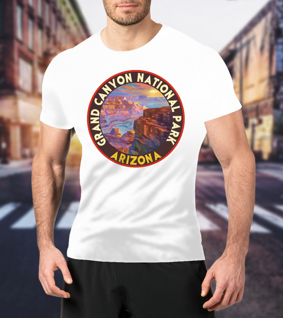 Grand Canyon National Park Arizona Vintage 80s Scenic Landscape T-Shirt