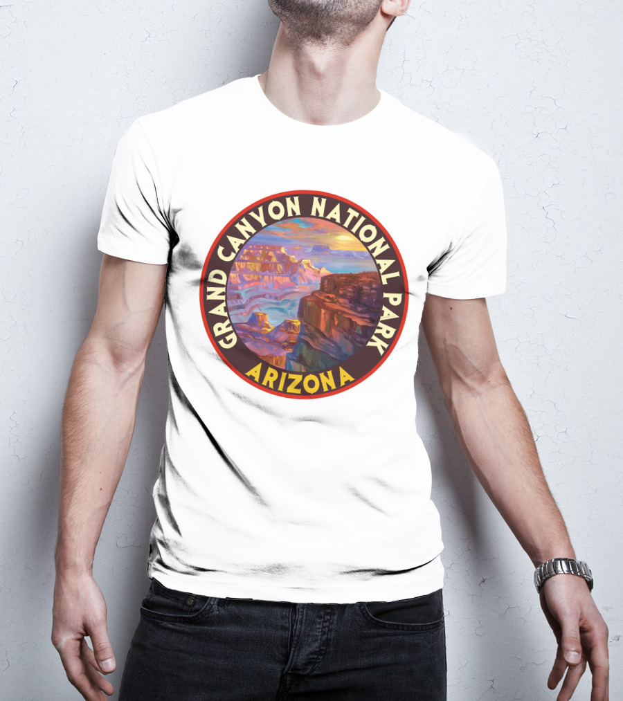 Grand Canyon National Park Arizona Vintage 80s Scenic Landscape T-Shirt