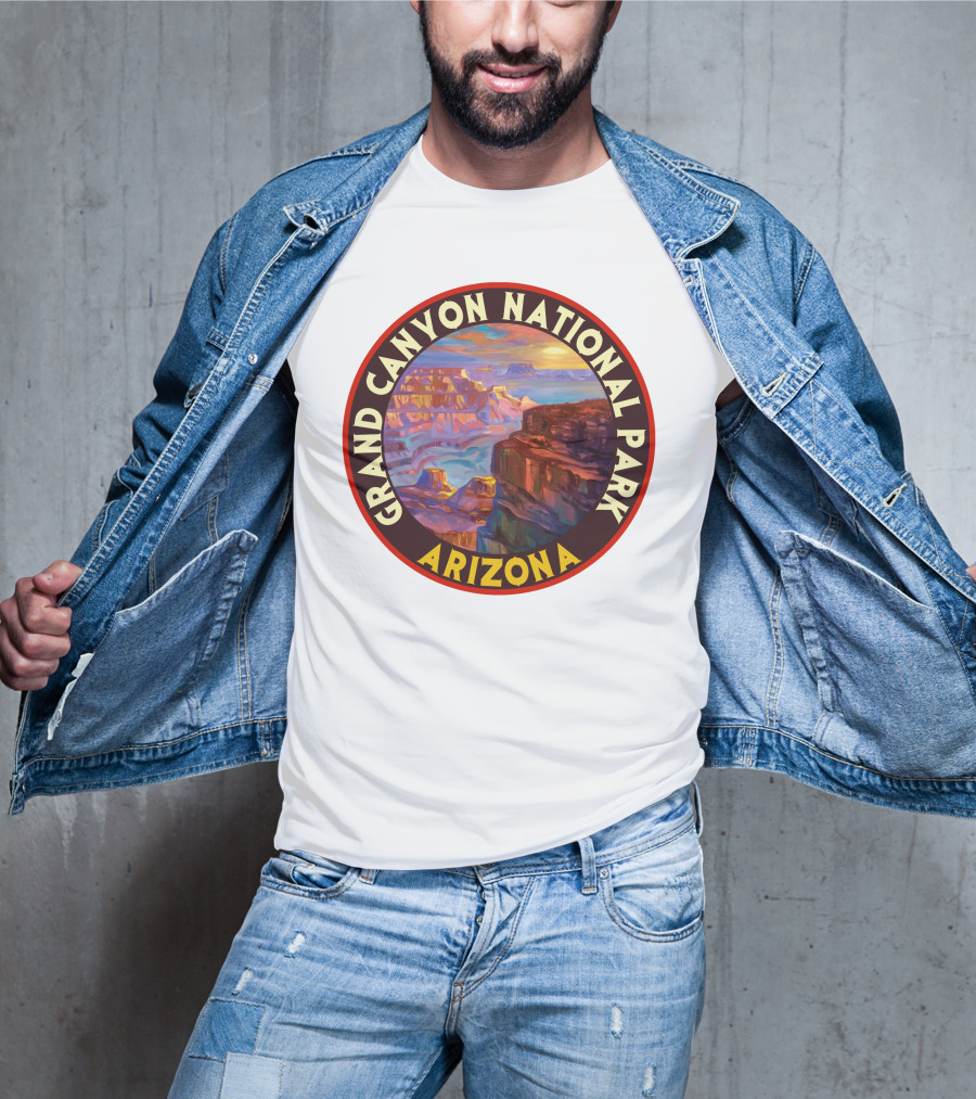 Grand Canyon National Park Arizona Vintage 80s Scenic Landscape T-Shirt