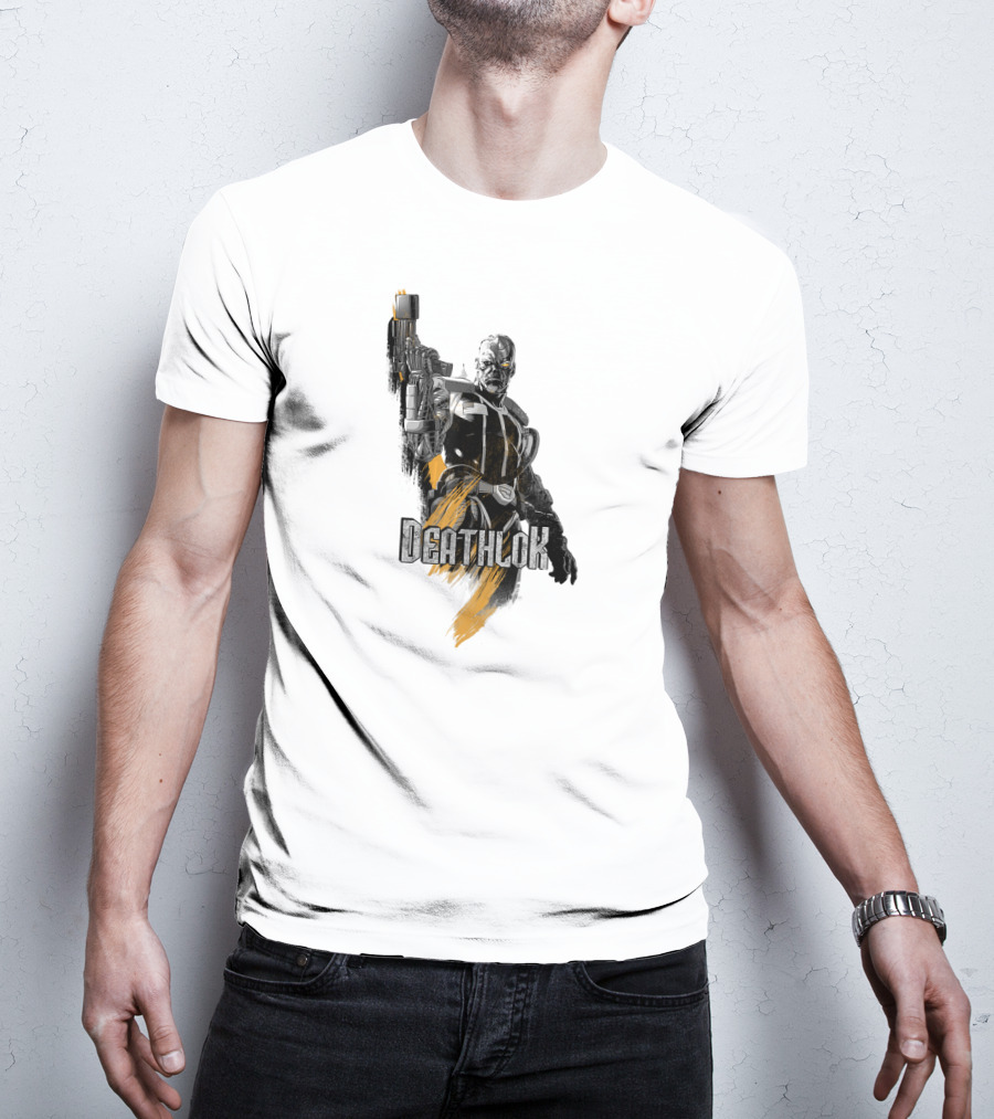 Marvel X Men Deathlok Character Graphic Painting Texture T-Shirt