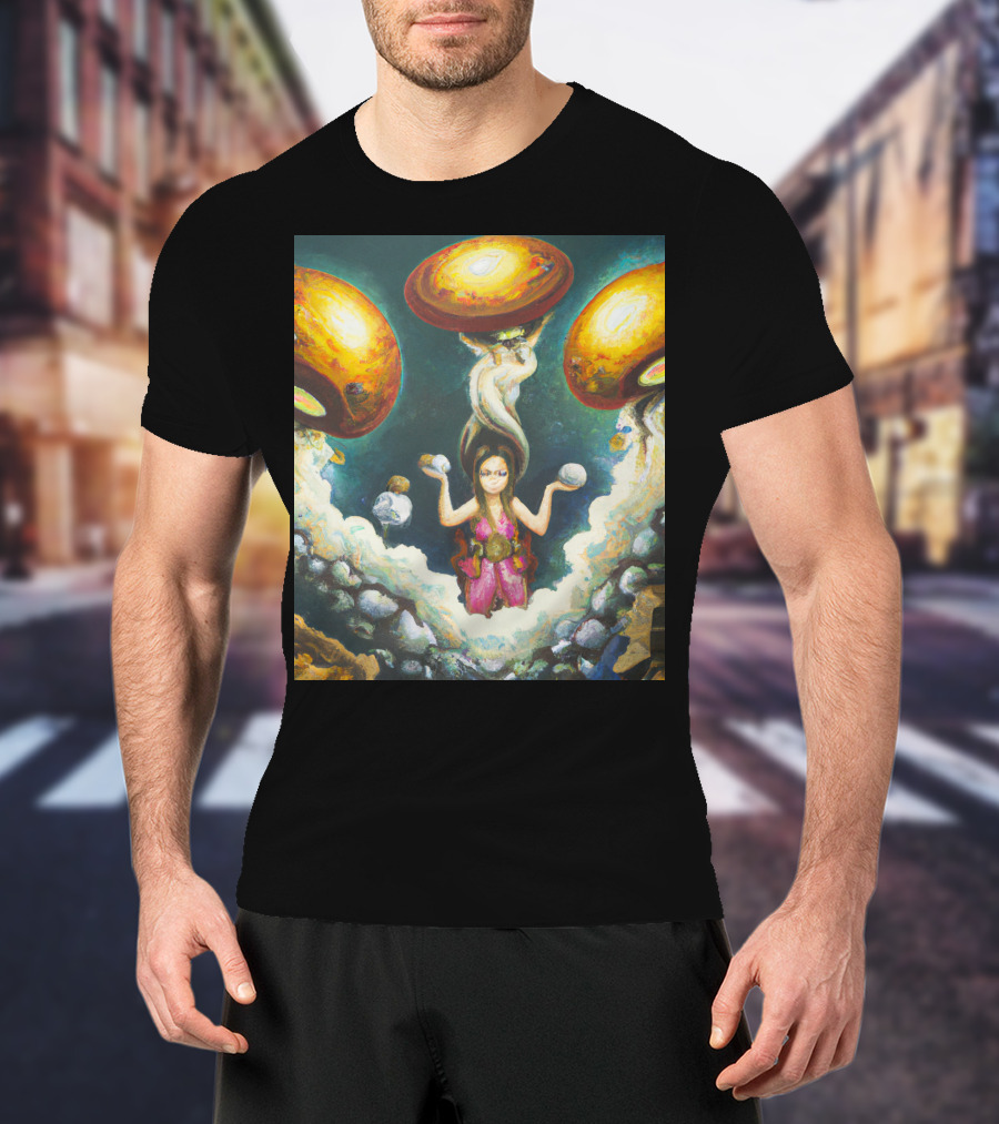 Style Bumble Sea Mushroom Goddess Surreal T-Shirt
