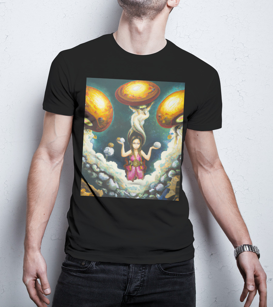 Style Bumble Sea Mushroom Goddess Surreal T-Shirt