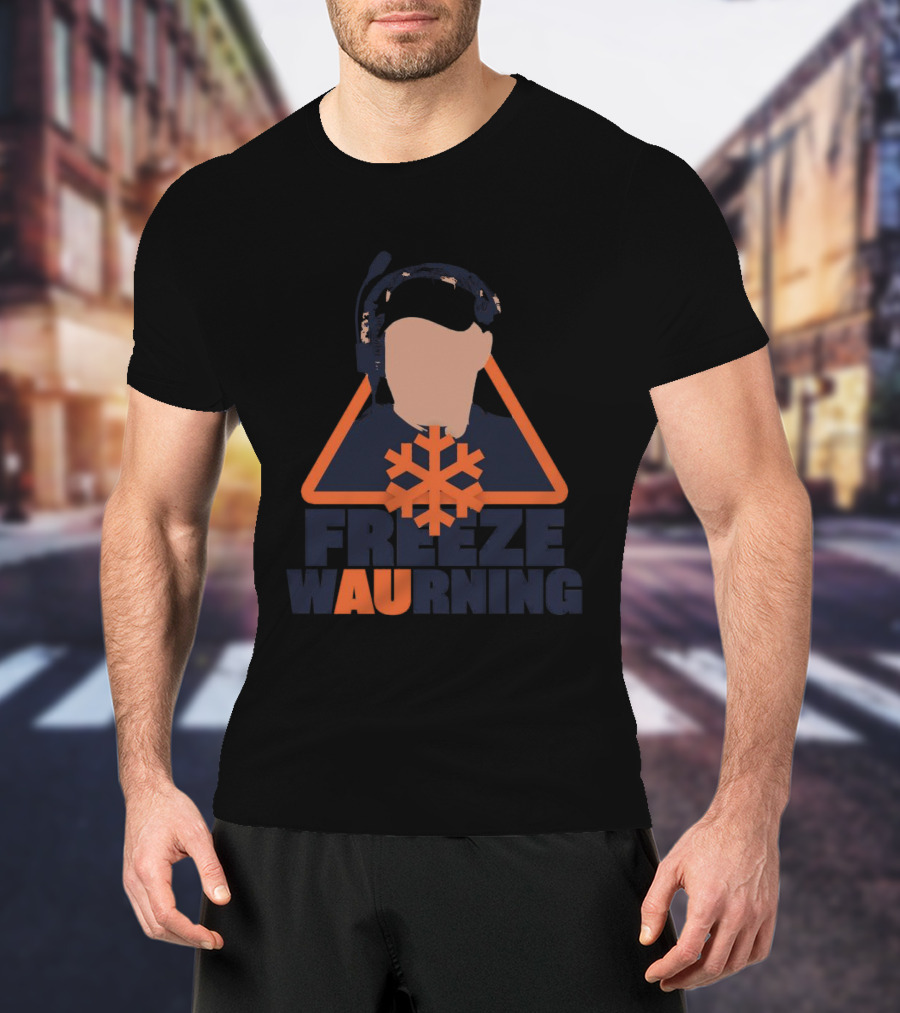 Freeze Warning Auburn Snowflake Iconic T-Shirt