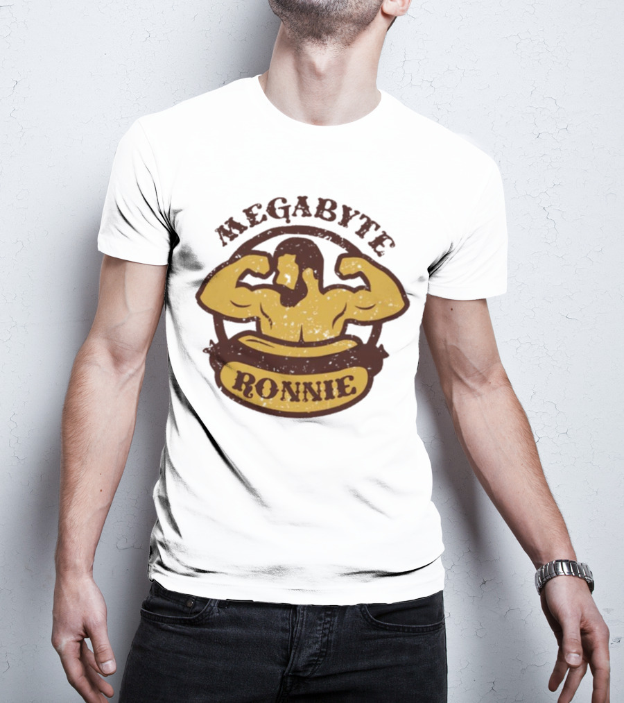 Megabyte Ronnie Flexing Muscles T-Shirt