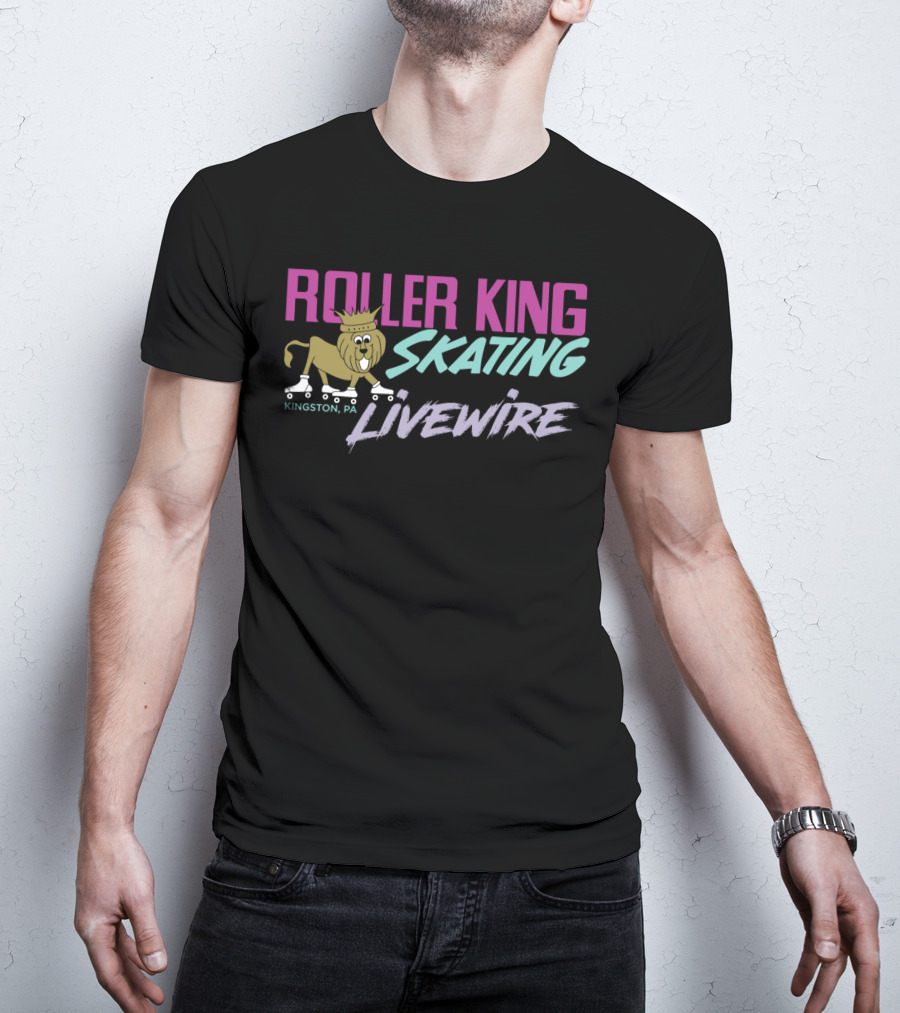 Roller King Skating Livewire Kingston PA Lion T-Shirt