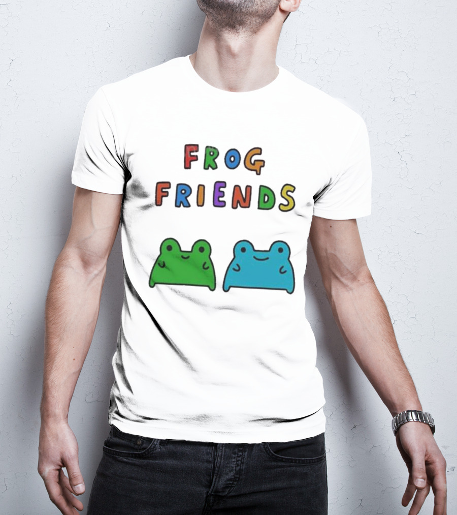 Frog Friends Comic Colorful Frogs T-Shirt