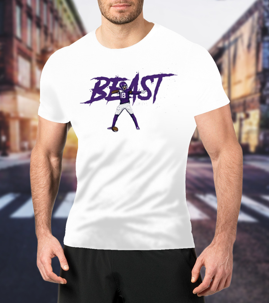 Justin Jefferson Beast NFLPA 18 T-Shirt