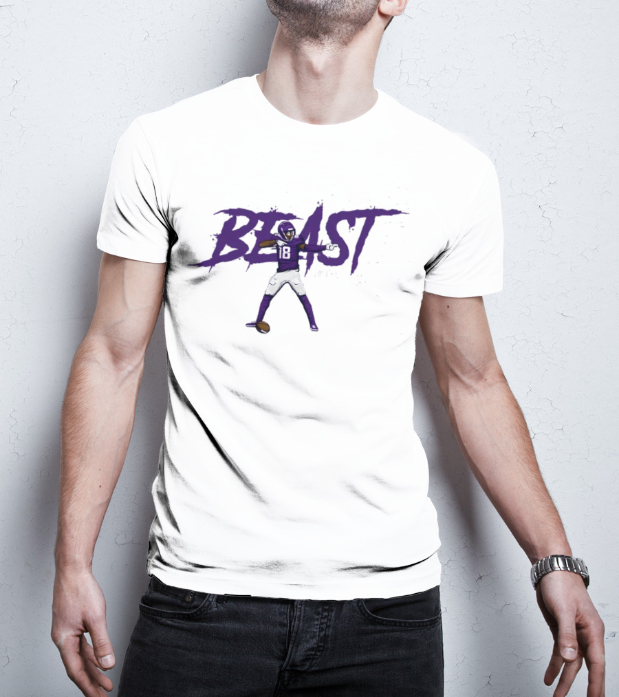 Justin Jefferson Beast NFLPA 18 T-Shirt