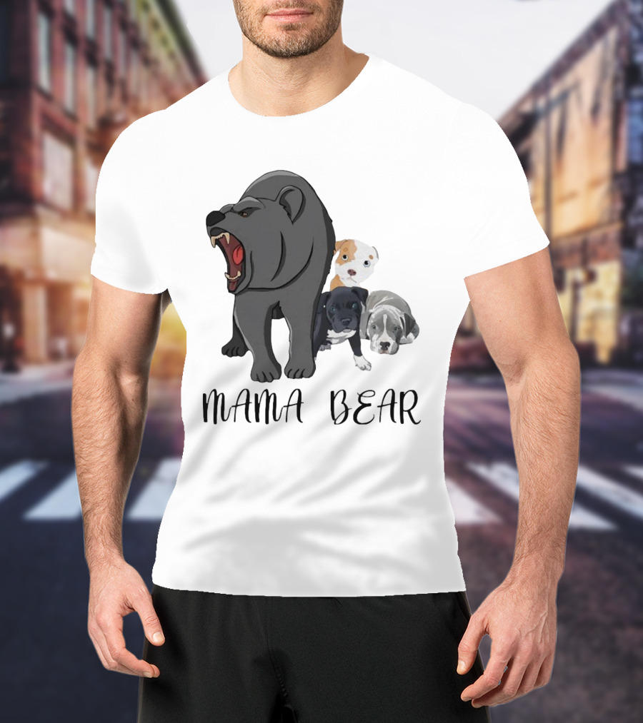 MAMA BEAR With Puppies T-Shirt