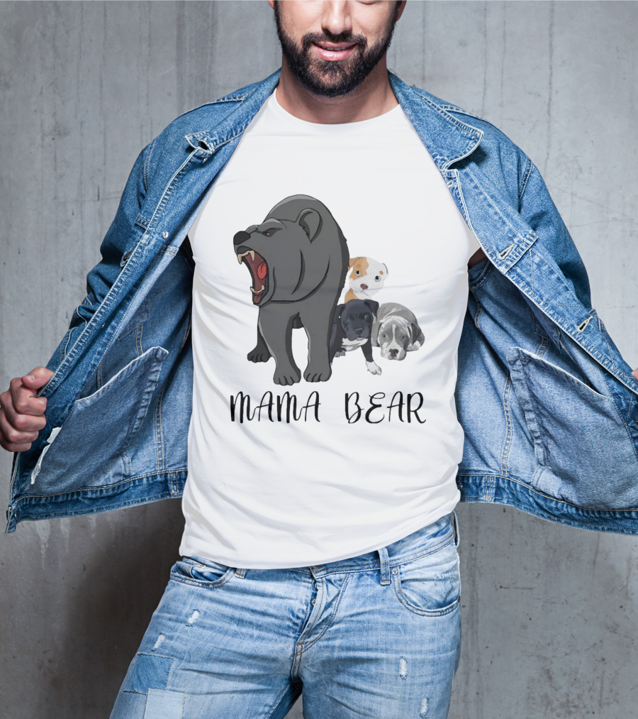 MAMA BEAR With Puppies T-Shirt