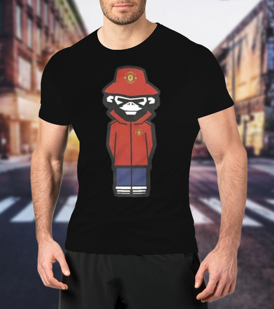 Monkey Wembley Burnage Red Jacket Soccer T-Shirt