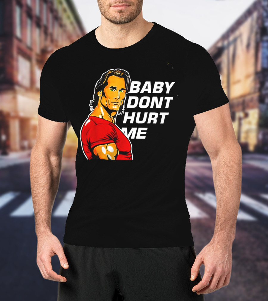 Mike O Hearn Baby Don't Hurt Me Cartoon Red Shirt Comic T-Shirt