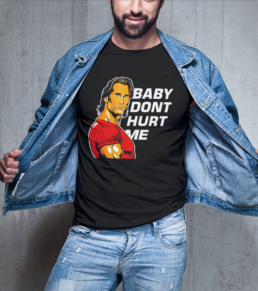 Mike O Hearn Baby Don't Hurt Me Cartoon Red Shirt Comic T-Shirt