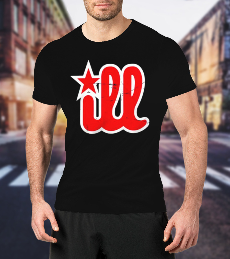 Philadelphia Baseball Star ILL Text T-Shirt