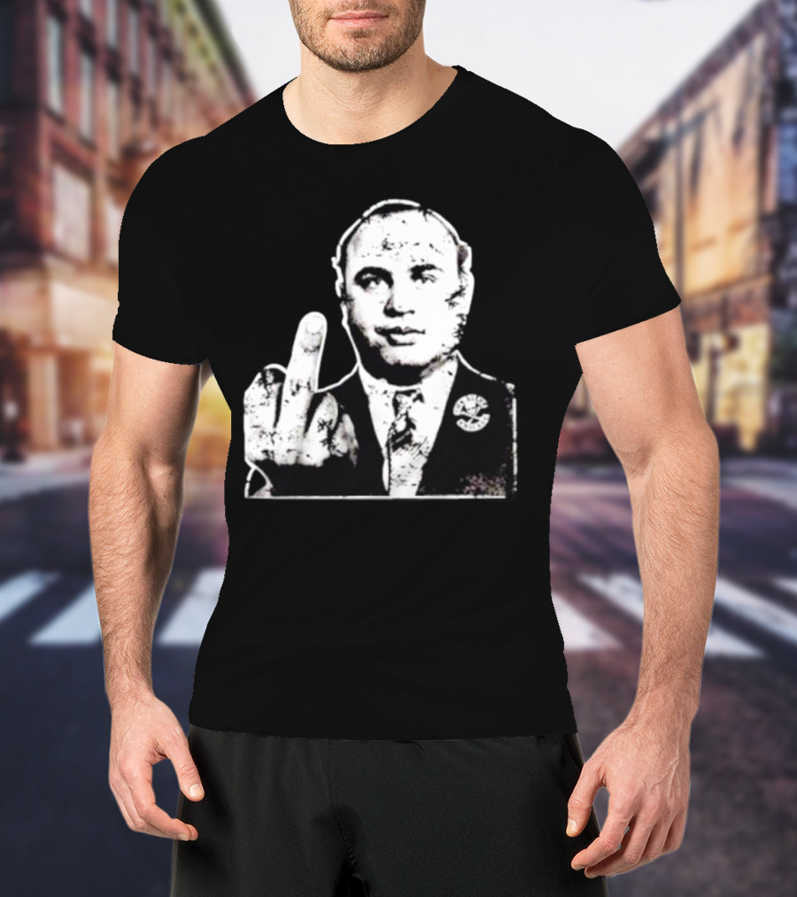 Al Capone Middle Finger Chicago Gangster The Alley T-Shirt