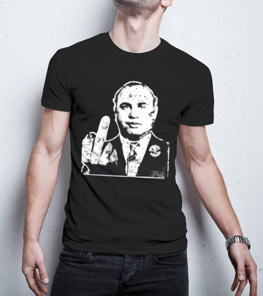 Al Capone Middle Finger Chicago Gangster The Alley T-Shirt