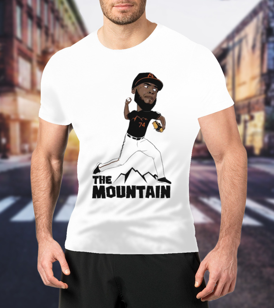 The Mountain Félix Bautista 74 Baltimore Orioles T-Shirt