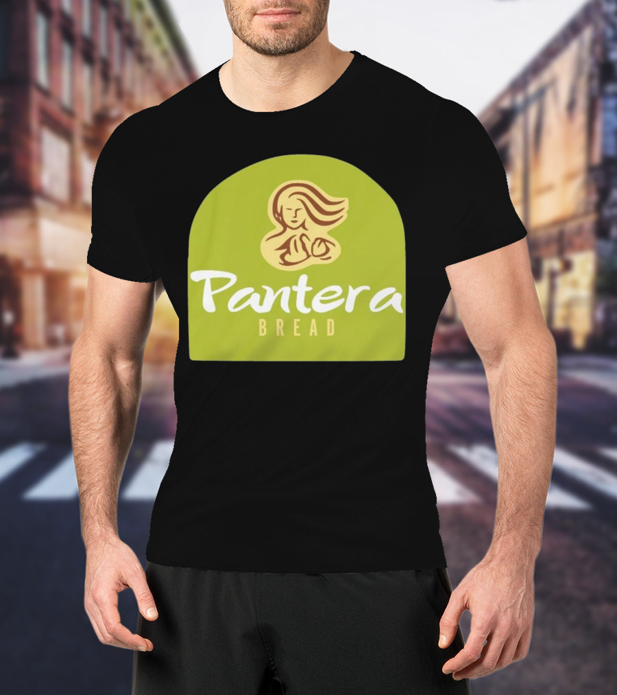 Pantera Bread Parody Logo Icon Green Background T-Shirt