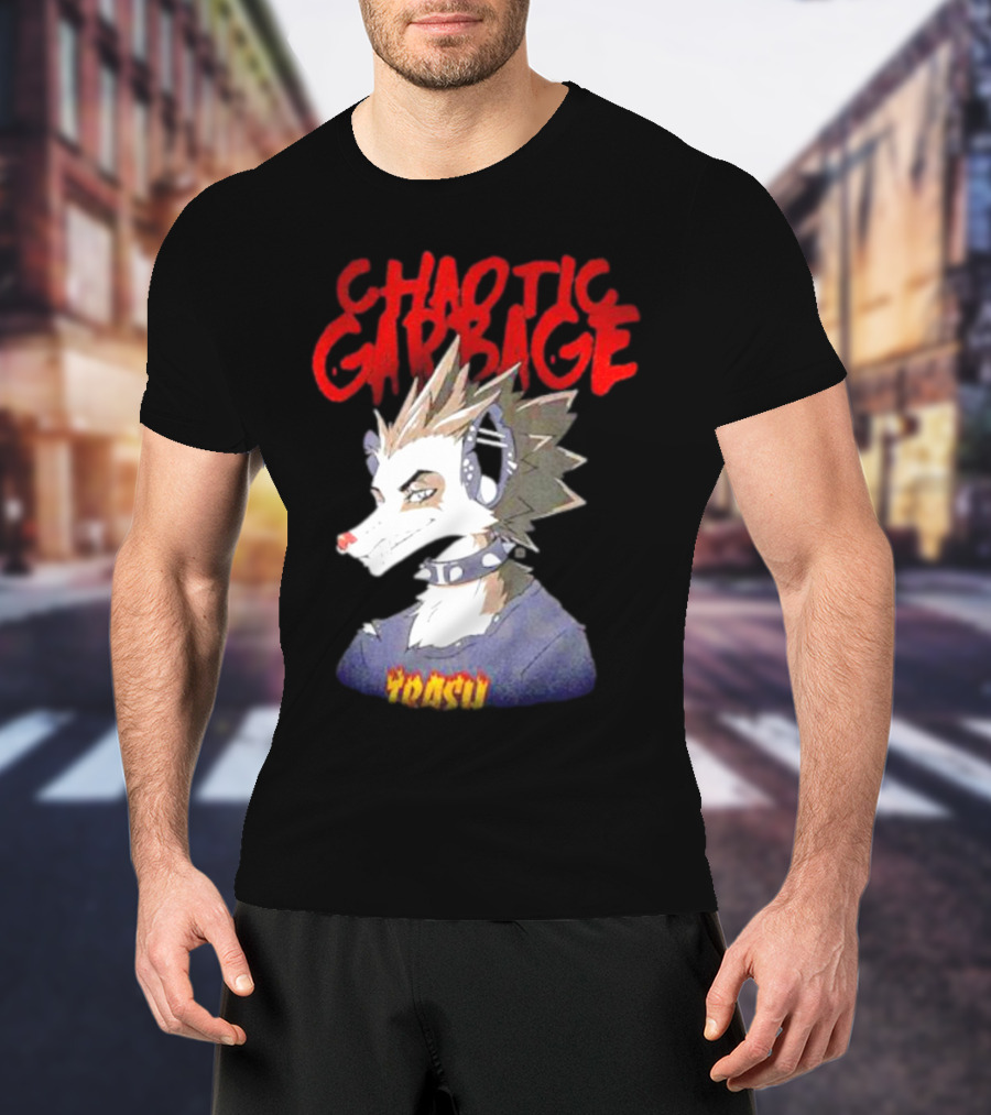 Chaotic Garbage Trash Punk Possum T-Shirt