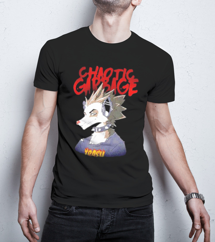 Chaotic Garbage Trash Punk Possum T-Shirt