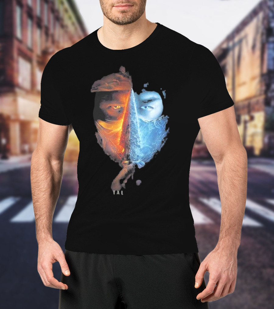 Mortal Kombat Scorpion Sub-Zero TAL Split Face T-Shirt