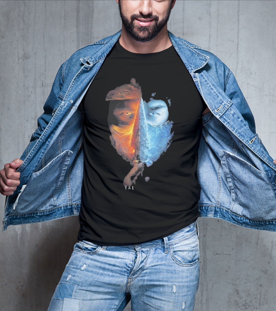 Mortal Kombat Scorpion Sub-Zero TAL Split Face T-Shirt