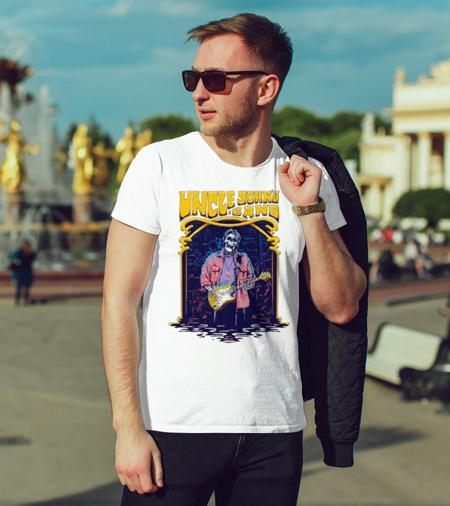 Uncle John's Band Skeleton Guitarist Psychedelic T-Shirt
