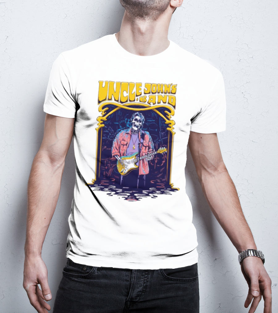 Uncle John's Band Skeleton Guitarist Psychedelic T-Shirt