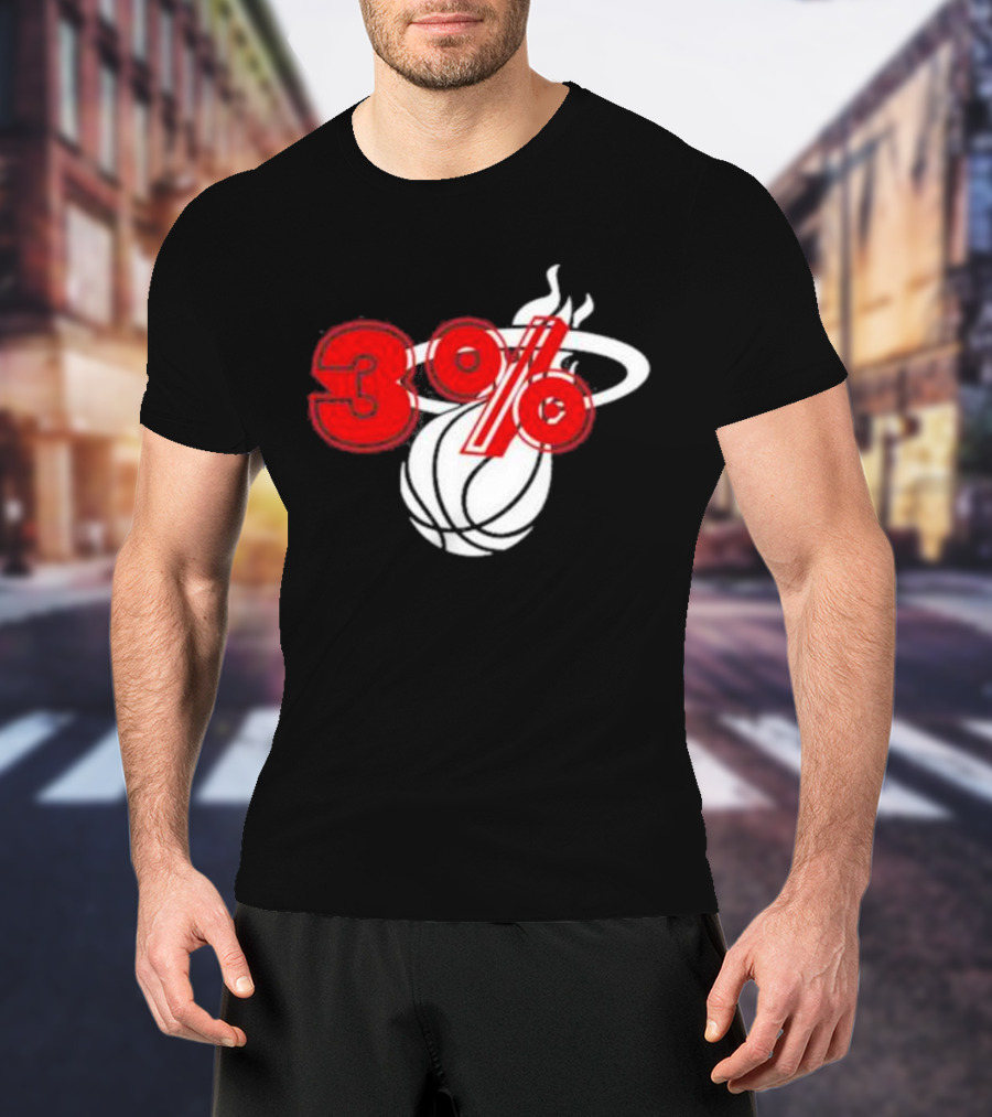 Brendan Tobin 3% Miami Heat Basketball T-Shirt