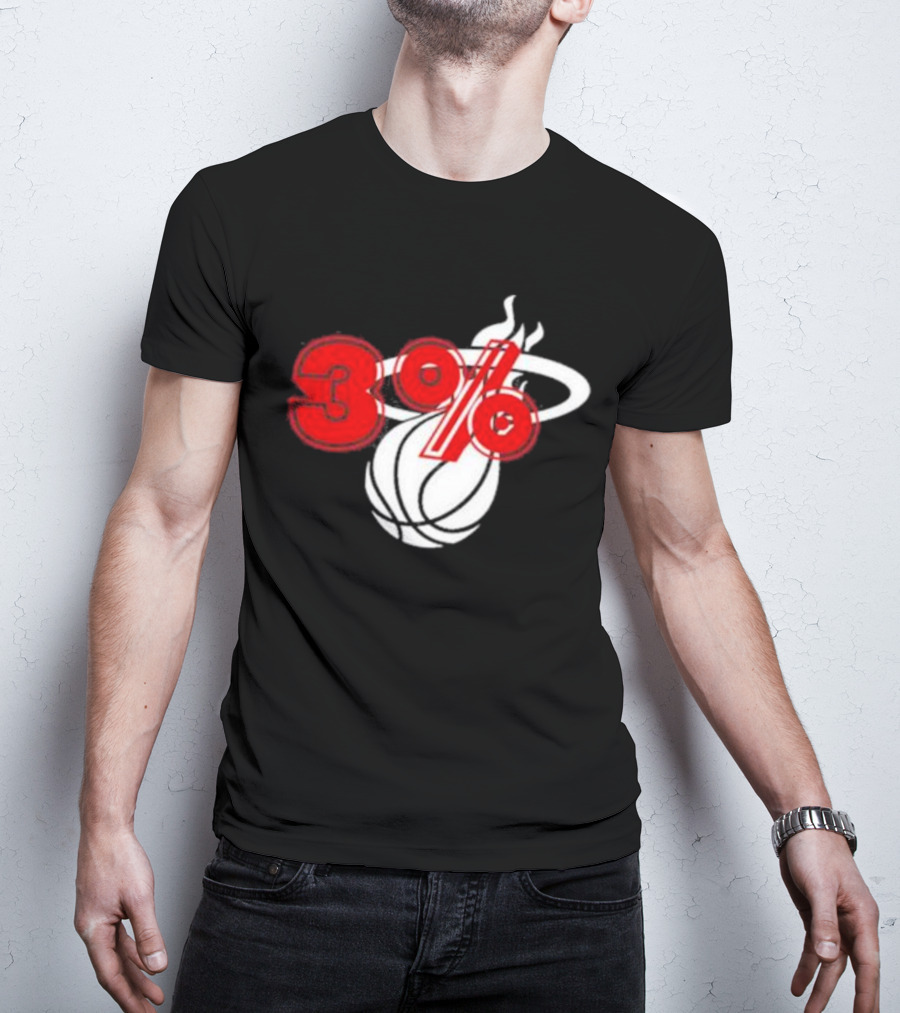 Brendan Tobin 3% Miami Heat Basketball T-Shirt