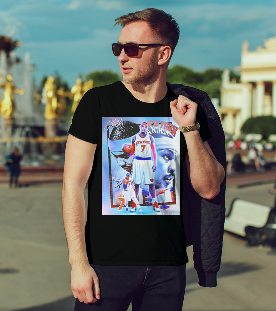 New York 7 Anthony Knicks Basketball T-Shirt