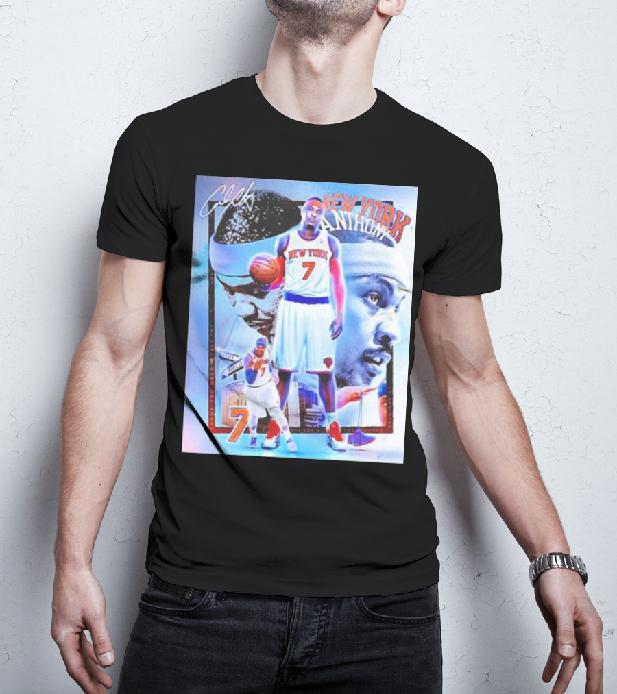 New York 7 Anthony Knicks Basketball T-Shirt