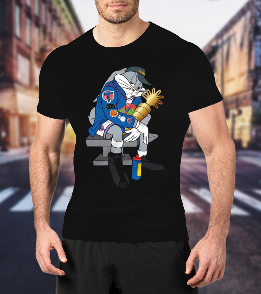 House Of Highlights Shop Bugs World Champ NBA Cartoon Boombox Trophy T-Shirt