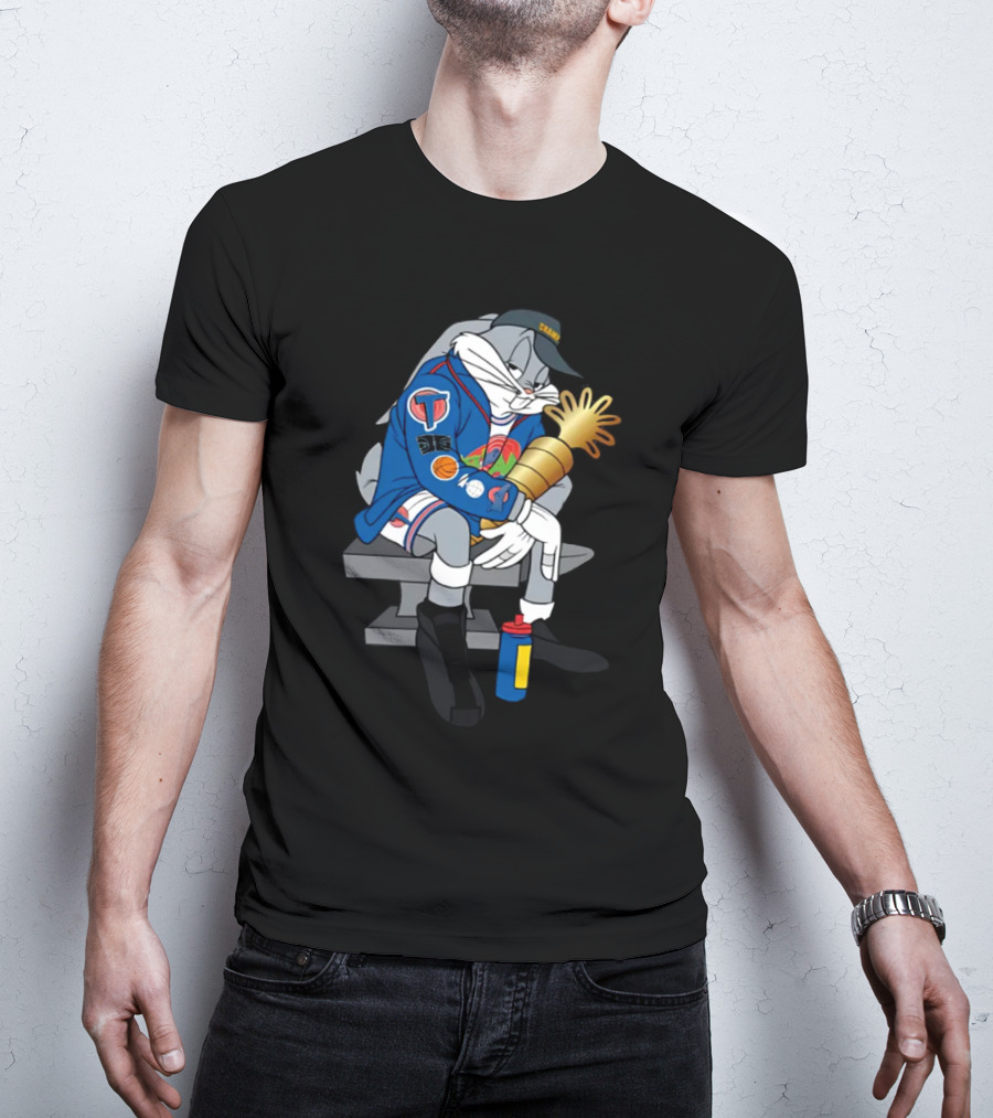 House Of Highlights Shop Bugs World Champ NBA Cartoon Boombox Trophy T-Shirt