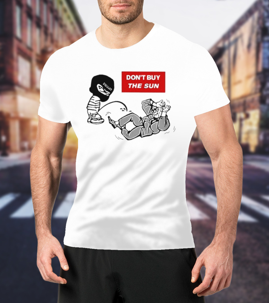 Jake Hanrahan Don’t Buy The Sun Cartoon Characters In Action T-Shirt