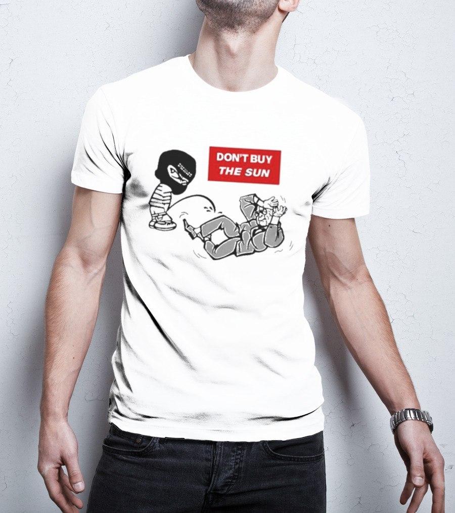 Jake Hanrahan Don’t Buy The Sun Cartoon Characters In Action T-Shirt