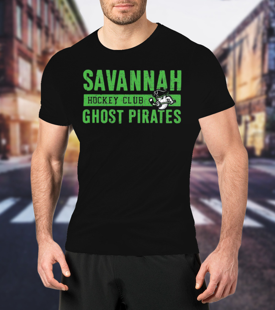 Savannah Ghost Pirates Hockey Club Ghostly Pirate T-Shirt