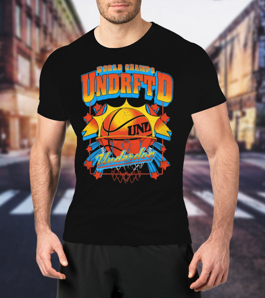World Champs UNDRFTD Underdog Basketball Stars T-Shirt